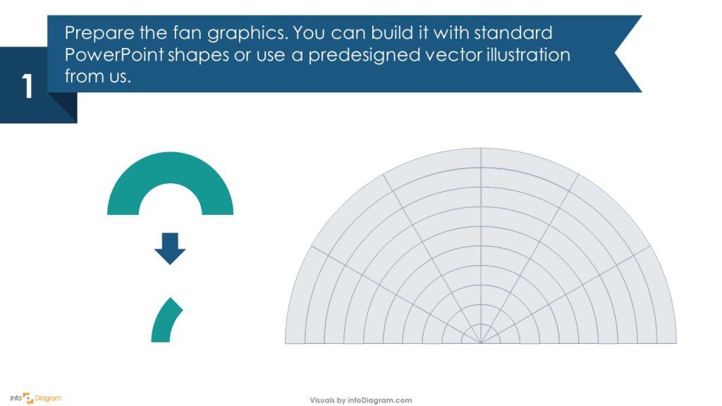 business values radar diagram slide design step 1