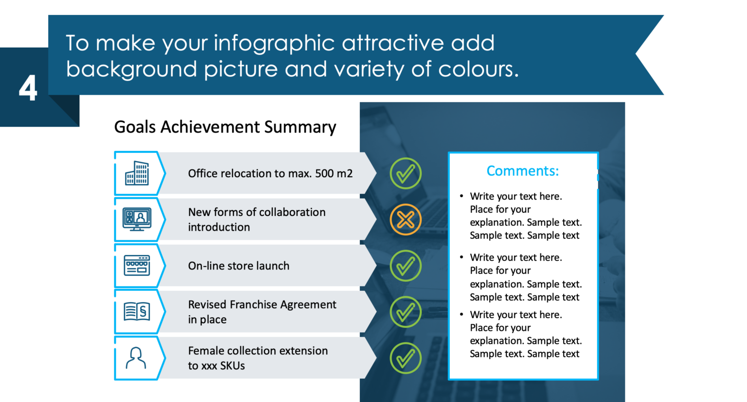 annual report slide redesign step 4