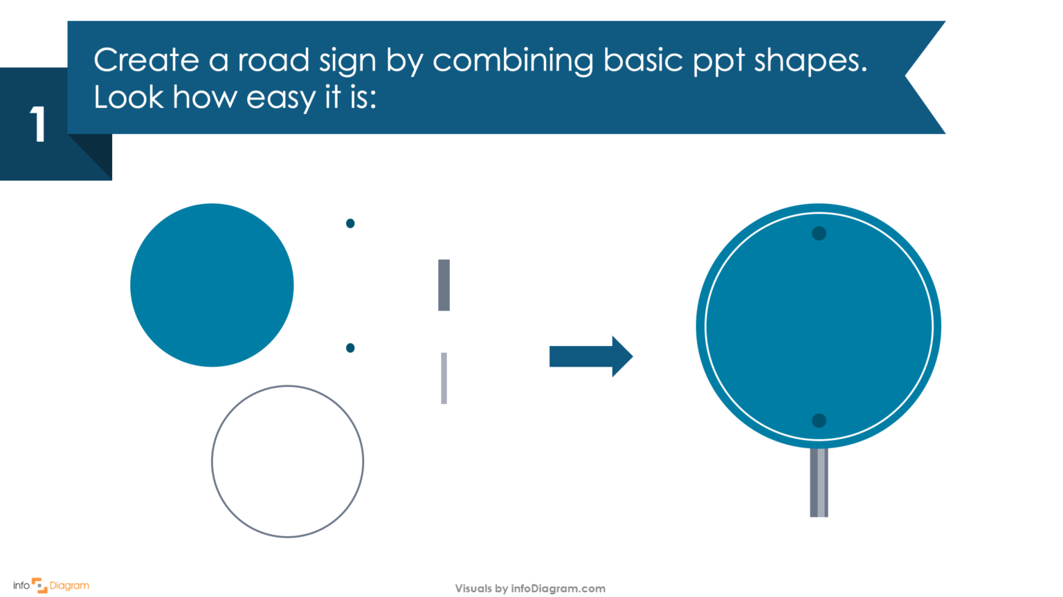 roadmap graphics powerpoint slide redesign guide step 1